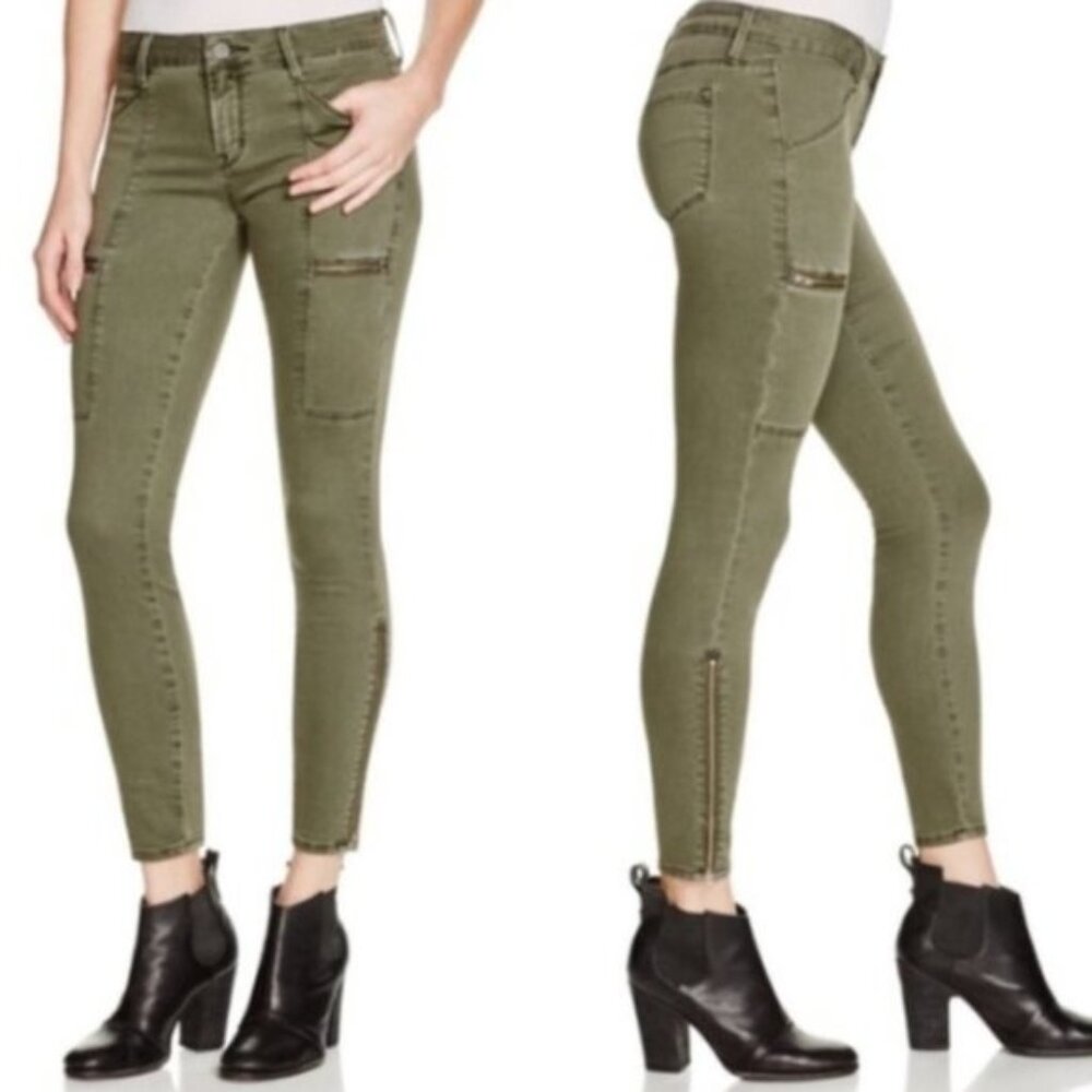 Pistola Olive Green Skinny Cargo Pants 25‎